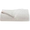 imageVera Wang  Queen Blanket Luxurious Chenille Bedding Soft Home Decor with Waffle Weave Waffle Chenille Ivory QueenWaffle Chenille Ivory