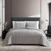imageVera Wang  Queen Quilt Set Soft Lightweight Bedding with Matching Shams Super Soft and Cozy Home Decor OekoTex Certified Chenille Box Solid Chocolate Brown QueenChenille Box Solid Silver Grey