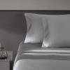 imageVera Wang  Queen Sheet Set Luxury Sateen Cotton Bedding 800 Thread Count Soft ampamp Smooth Home Decor Steel Grey4pcs QueenSteel Grey