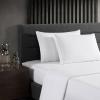 imageVera Wang Percale Collection Bed Sheet Set  100 Cotton Crisp ampamp Cool Lightweight ampamp OekoTex Certified Queen WhiteBlue