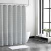 imageVera Wang Shower Curtain All Cotton Home Decor Designer Bathroom Decor Marled Waffle Blue 72quot x 70quotMarled Waffle Blue