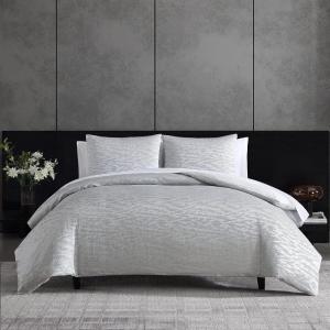 imageVera Wang  King Comforter Set Luxury Bedding with Matching Shams Designer Home Decor Illusion Black KingIllusion Grey