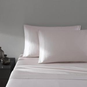 imageVera Wang  Queen Sheet Set Luxury Sateen Cotton Bedding 800 Thread Count Soft ampamp Smooth Home Decor Steel Grey4pcs QueenRose Quartz