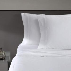 imageVera Wang  Queen Sheet Set Luxury Sateen Cotton Bedding 800 Thread Count Soft ampamp Smooth Home Decor Steel Grey4pcs QueenWhite