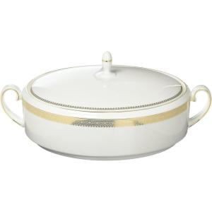 imageVera Wang Wedgwood Vera Lace Gold 5Piece Dinnerware Place SettingCovered Vegetable