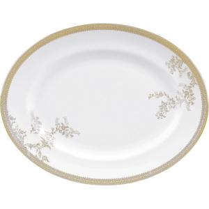 imageVera Wang Wedgwood Vera Lace Gold 5Piece Dinnerware Place SettingOval Platter