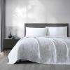 imageVera Wang  King Blanket Soft Cotton Luxury Bedding Modern Home Decor with Waffle Weave Knit Jaspe Waffle WhiteBlack KingJaspe Waffle WhiteBlack