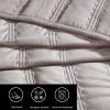 imageVera Wang  Queen Quilt Set Velvet Bedding with Matching Sham Modern Home Decor Velvet Linear Stitch French Clay QueenVelvet Linear Stitch French Clay