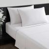 imageVera Wang  King Sheet Set Luxury Sateen Cotton Bedding 300 Thread Count Soft ampamp Smooth Home Decor Pearl Edge Embroidered White KingPearl Edge Embroidered White