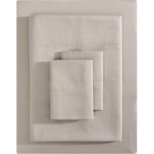 imageVera Wang  Queen Sheet Set Luxury Sateen Cotton Bedding 800 Thread Count Soft ampamp Smooth Home Decor Beige KingBeige