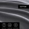 imageVera Wang  Euro Sham Set Luxury Cotton Shams with Hidden Zipper Closure Stylish Textured Home Decor Textured Pleats White 2 PieceTextured Pleats Charcoal