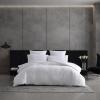 imageVera Wang  Euro Sham Set Luxury Cotton Shams with Hidden Zipper Closure Stylish Textured Home Decor Textured Pleats White 2 PieceTextured Pleats White