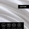 imageVera Wang  Euro Sham Set Luxury Cotton Shams with Hidden Zipper Closure Stylish Textured Home Decor Textured Pleats White 2 PieceTextured Pleats White