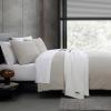 imageVera Wang  King Duvet Cover Set Luxury Textured Weave Bedding with Matching Shams Ideal for All Seasons OekoTex Certified Illusion Lines Brown KingPuckered Texture Grey