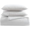 imageVera Wang  Queen Comforter Set Premium Cotton Bedding with Matching Shams Modern Home Decor OekoTex Certified Puckered Texture White QueenPuckered Texture White