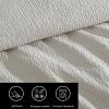 imageVera Wang  Queen Comforter Set Premium Cotton Bedding with Matching Shams Modern Home Decor OekoTex Certified Puckered Texture White QueenPuckered Texture Grey