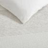 imageVera Wang  Queen Comforter Set Premium Cotton Bedding with Matching Shams Textured Striped Decor Ideal for All Seasons OekoTex Certified Chenille Waffle Stripe Beige QueenChenille Waffle Stripe Beige