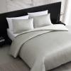 imageVera Wang  Queen Comforter Set Satin Weave Bedding with Matching Shams Speckled Home Decor OekoTex Certified Speckled Satin Weave Taupe QueenSpeckled Satin Weave Taupe