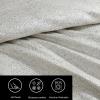 imageVera Wang  Queen Comforter Set Satin Weave Bedding with Matching Shams Speckled Home Decor OekoTex Certified Speckled Satin Weave Taupe QueenSpeckled Satin Weave Taupe
