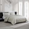 imageVera Wang  Queen Comforter Set Satin Weave Bedding with Matching Shams Speckled Home Decor OekoTex Certified Speckled Satin Weave Taupe QueenSpeckled Satin Weave Taupe