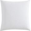 imageVera Wang  Euro Sham Set Luxury Cotton Shams with Hidden Zipper Closure Stylish Textured Home Decor Textured Pleats White 2 PieceTextured Pleats White