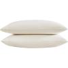 imageVera Wang  Pillow Case Set Luxury Sateen Cotton Bedding 800 Thread Count Soft ampamp Smooth Home Decor Ivory Standard PillowcasesIvory