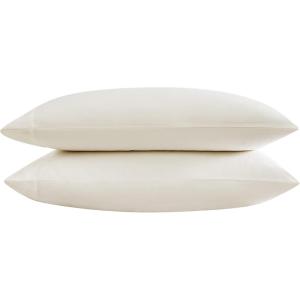 imageVera Wang  Pillow Case Set Luxury Sateen Cotton Bedding 800 Thread Count Soft ampamp Smooth Home Decor Ivory Standard PillowcasesIvory