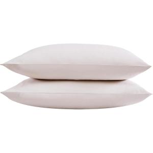 imageVera Wang  Pillow Case Set Luxury Sateen Cotton Bedding 800 Thread Count Soft ampamp Smooth Home Decor Ivory Standard PillowcasesRose Quartz Pink