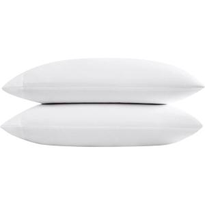 imageVera Wang  Pillow Case Set Luxury Sateen Cotton Bedding 800 Thread Count Soft ampamp Smooth Home Decor Ivory Standard PillowcasesWhite