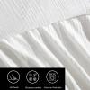 imageVera Wang  Duvet Cover Set Super Soft Textured Bedding with Matching Shams Subtle Tonal Grid Design Bark White QueenBark White