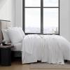 imageVera Wang  Quilt Set Super Soft Bedding with Matching Shams Back Closure for Easy Removal Modern Style Home Essentials Cotton Voile Solid White QueenCotton Voile Solid White