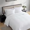 imageVera Wang  Quilt Set Super Soft Bedding with Matching Shams Back Closure for Easy Removal Modern Style Home Essentials Cotton Voile Solid White QueenCotton Voile Solid White
