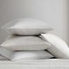 imageVera Wang  Queen Sheet Set ButterySoft Bed Sheets wa Naturally Silky Smooth Cotton Sateen Lightweight Feel  Matching Pillowcases ampamp Fitted Sheet Etched Stripe GreyEtched Stripe Grey