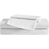 imageVera Wang  Queen Sheet Set ButterySoft Bed Sheets wa Naturally Silky Smooth Cotton Sateen Lightweight Feel  Matching Pillowcases ampamp Fitted Sheet Etched Stripe GreyEtched Stripe Grey