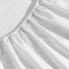 imageVera Wang  Queen Sheet Set ButterySoft Bed Sheets wa Naturally Silky Smooth Cotton Sateen Lightweight Feel  Matching Pillowcases ampamp Fitted Sheet Etched Stripe GreyEtched Stripe Grey