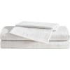 imageVera Wang  Queen Sheet Set ButterySoft Bed Sheets wa Naturally Silky Smooth Cotton Sateen Lightweight Feel  Matching Pillowcases ampamp Fitted Sheet Erased Texture BeigeErased Texture Beige