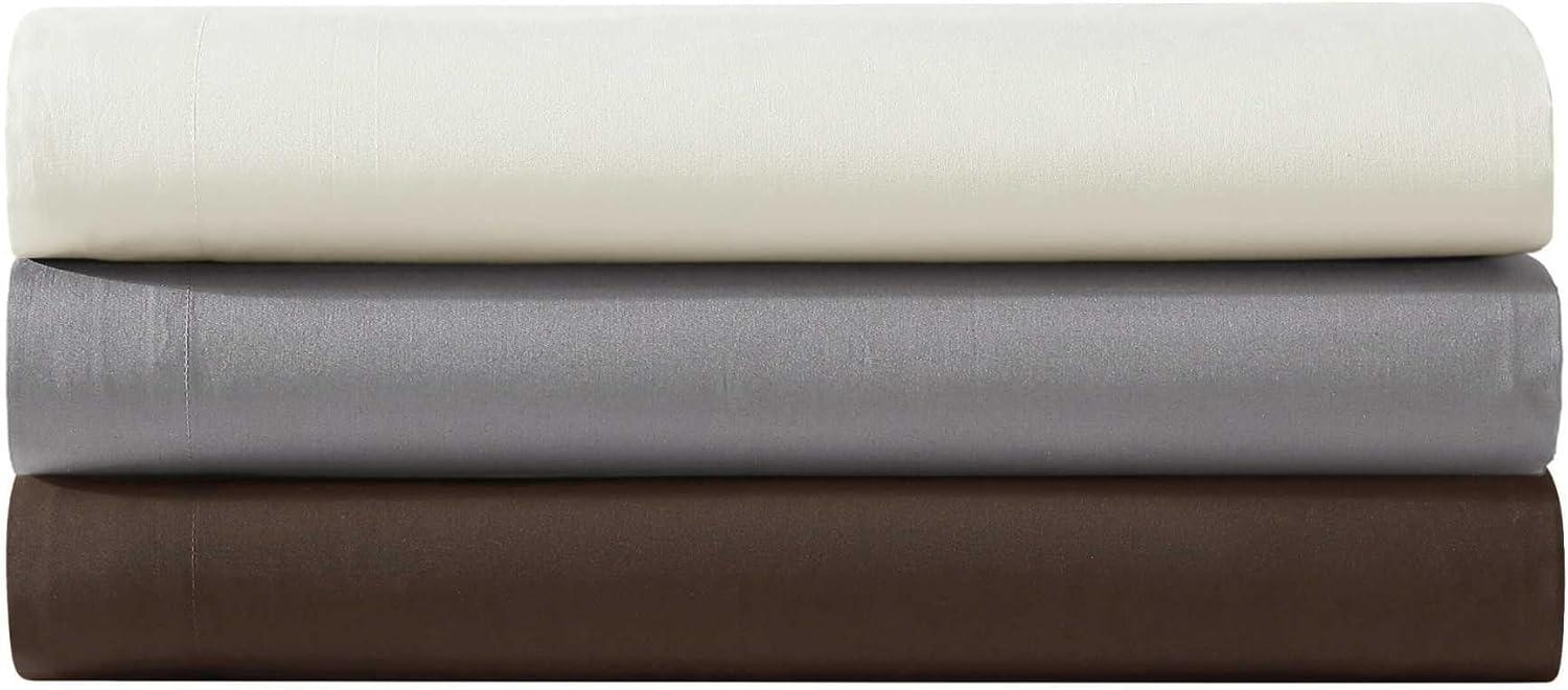 imageVera Wang  Queen Size Sheets Set MoistureWicking ampamp Smooth Cooling Cotton Lightweight for Year Round Comfort Bed Sheets with Matching Pillowcases ampamp Fitted Sheet Cool Comfort BrownCool Comfort Beige