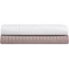 imageVera Wang  Queen Size Sheets Set Smooth ampamp Crisp Cotton wTextured Weave Lightweight for Year Round Comfort Bed Sheets with Matching Pillowcases ampamp Fitted Sheet Dobby Stripe WhiteCool Comfort White