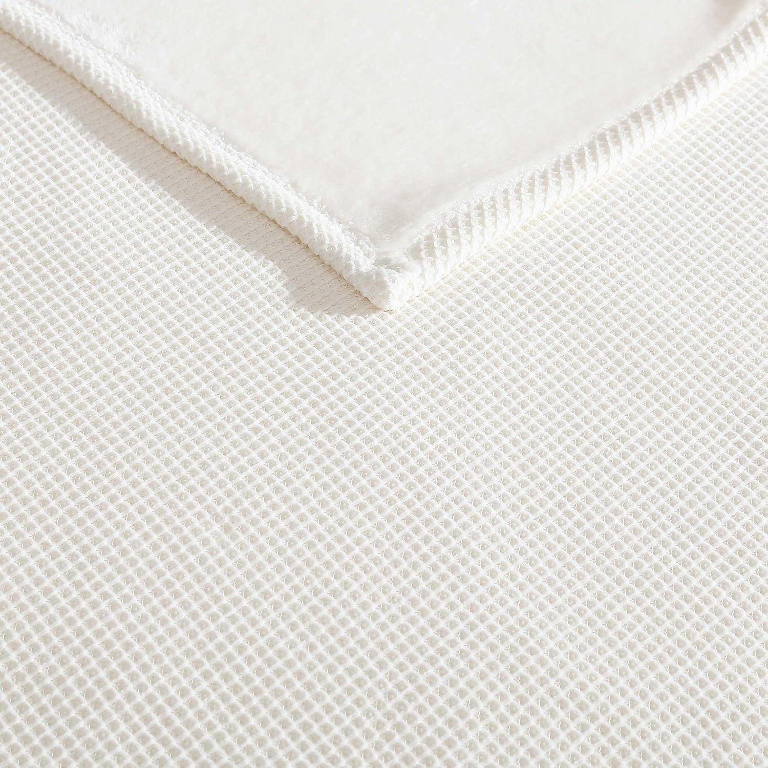 imageVera Wang  Queen Size Blanket Soft Textured Bedding with Cozy Chenille Finish ampamp Refined Jacquard Weave Throw Blanket for Bed or Couch with WhipStitch Hem BrownBeige