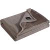 imageVera Wang  Queen Size Blanket Soft Textured Bedding with Cozy Chenille Finish ampamp Refined Jacquard Weave Throw Blanket for Bed or Couch with WhipStitch Hem BrownBrown