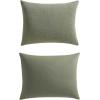 imageVera Wang  Queen Duvet Cover Set Cotton Blend Bedding with Silky Smooth Cotton Percale Reverse 3 Piece Bed Set with Matching Button Closure Pillowcases Carved Lines GreenCarved Lines Green