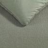 imageVera Wang  Queen Duvet Cover Set Cotton Blend Bedding with Silky Smooth Cotton Percale Reverse 3 Piece Bed Set with Matching Button Closure Pillowcases Carved Lines GreenCarved Lines Green