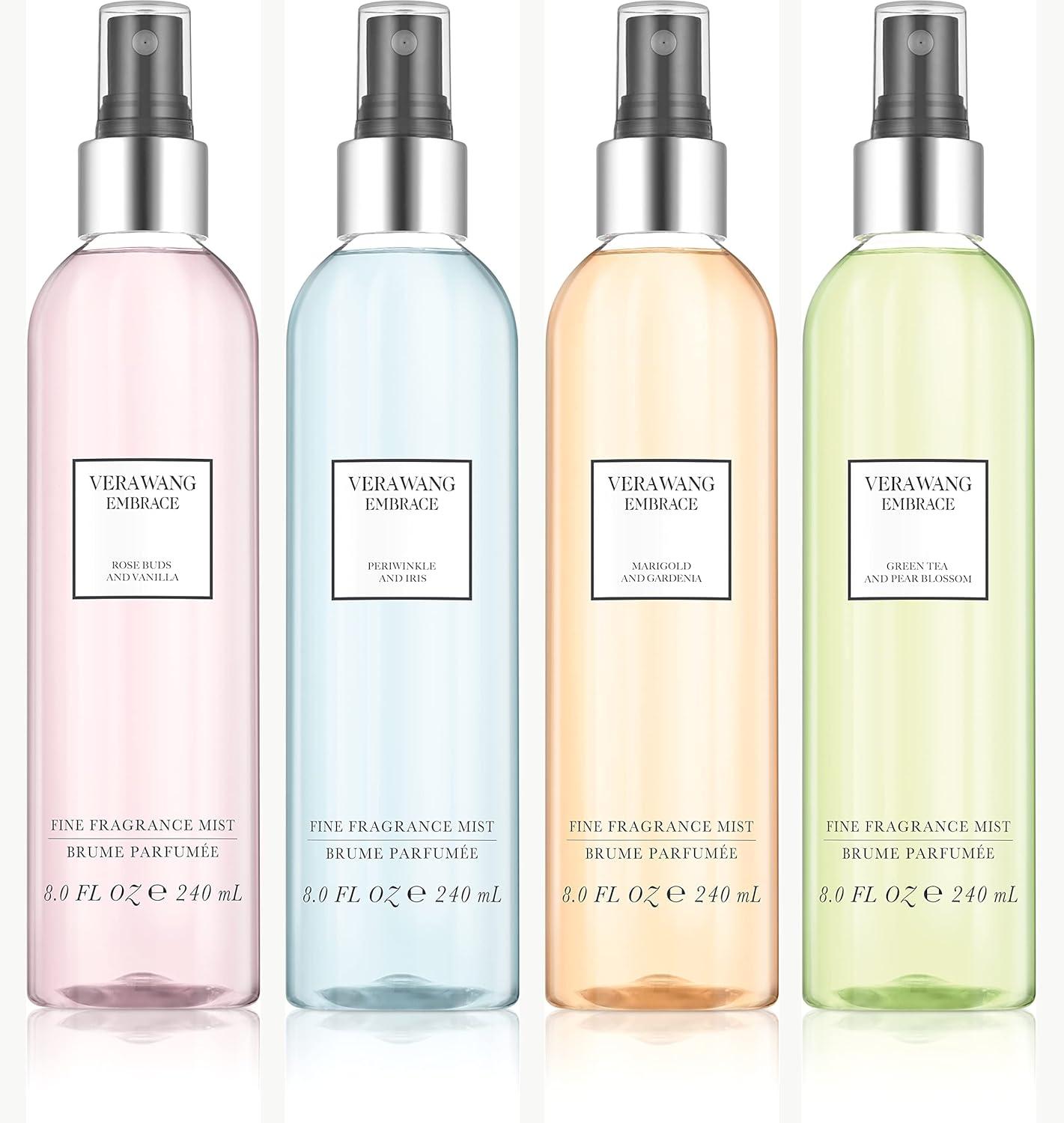 imageVera Wang Embrace Periwinkle and Iris Body Mist 84 fl oz Pack of 1 Notes of Bergamot Periwinkle and Vanilla Womens Fragrance Long Lasting Everyday FragranceGreen Tea  Pear Blossom