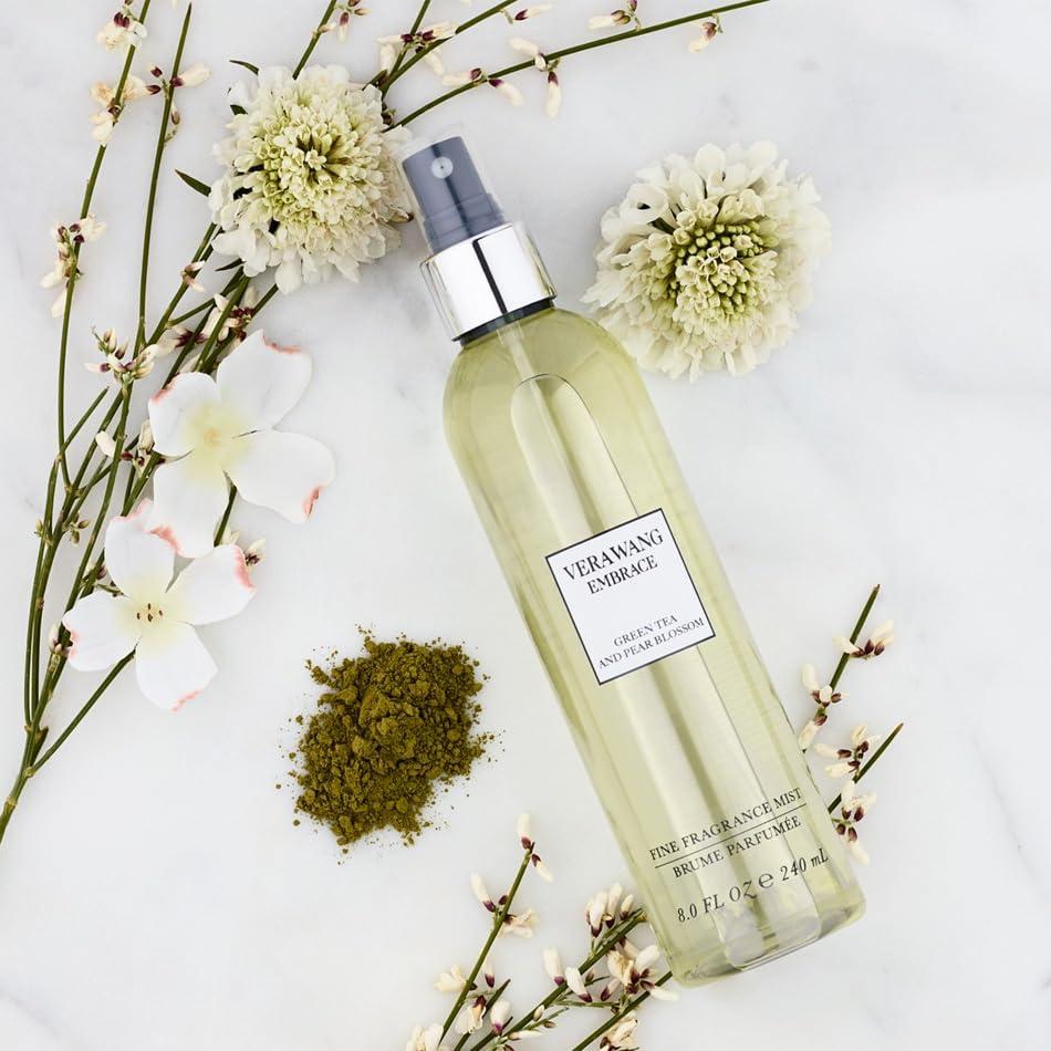 imageVera Wang Embrace Periwinkle and Iris Body Mist 84 fl oz Pack of 1 Notes of Bergamot Periwinkle and Vanilla Womens Fragrance Long Lasting Everyday FragranceGreen Tea  Pear Blossom