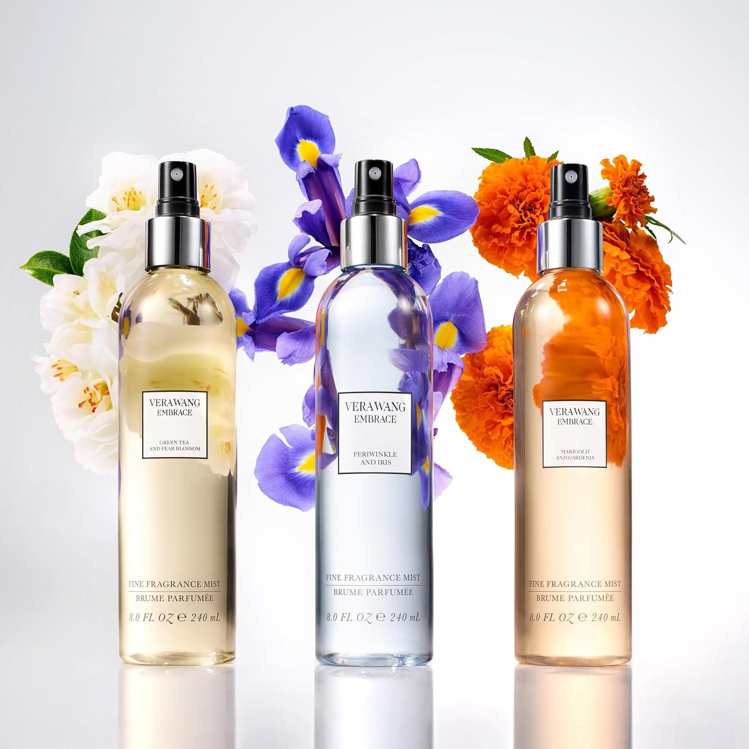 imageVera Wang Embrace Periwinkle and Iris Body Mist 84 fl oz Pack of 1 Notes of Bergamot Periwinkle and Vanilla Womens Fragrance Long Lasting Everyday FragranceGreen Tea  Pear Blossom