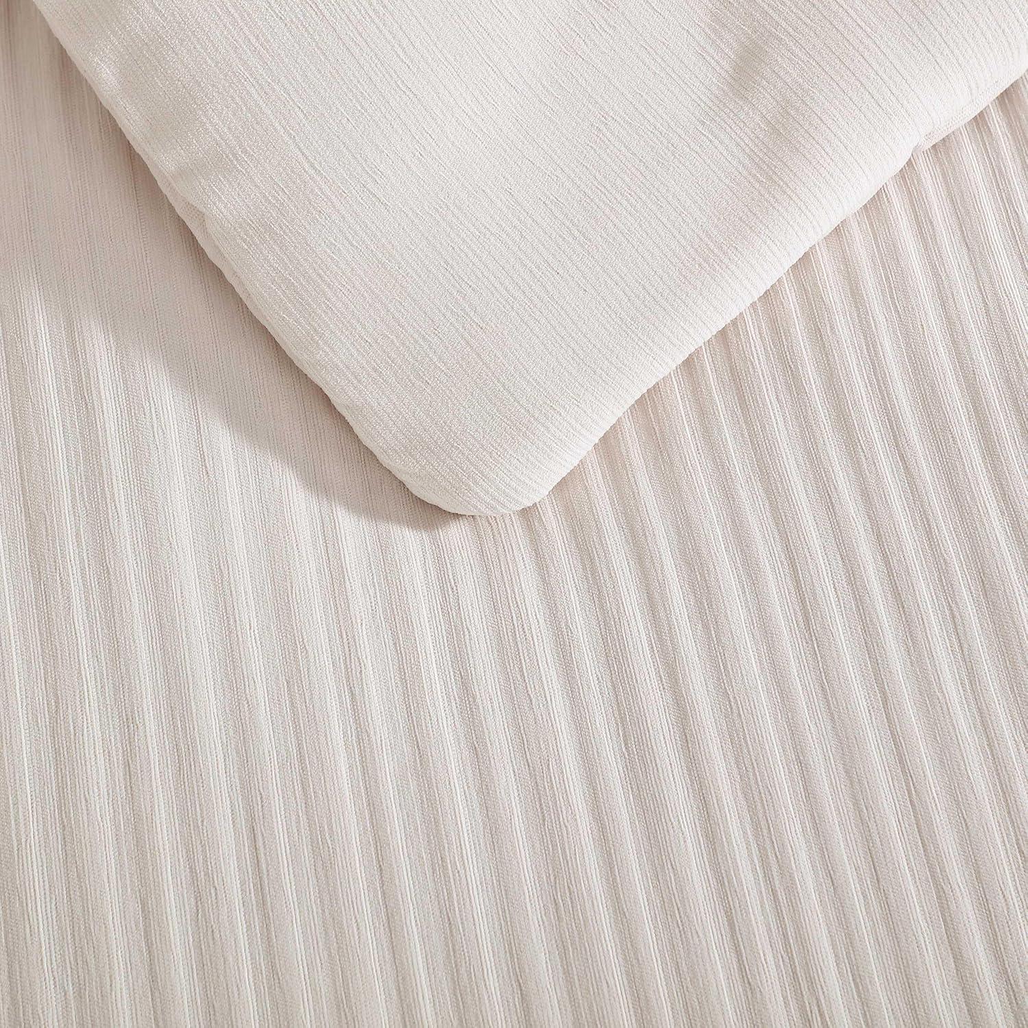 imageVera Wang  King Comforter Set UltraSoft Chenille Bedding wMatching Pillowcases Lightweight for Year Round Comforter 3 Piece Bed Set BeigeChenille Beige