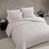 imageVera Wang  King Comforter Set UltraSoft Chenille Bedding wMatching Pillowcases Lightweight for Year Round Comforter 3 Piece Bed Set BeigeChenille Beige