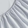 imageVera Wang  Queen Sheet Set 100 Egyptian Cotton Percale Bed Sheets with a Smooth ampamp Crisp Feel Deep Pockets Bedding with Matching Fitted Sheet ampamp Pillowcases BeigeBlue