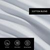 imageVera Wang  Queen Sheet Set 100 Egyptian Cotton Percale Bed Sheets with a Smooth ampamp Crisp Feel Deep Pockets Bedding with Matching Fitted Sheet ampamp Pillowcases BeigeBlue