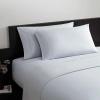 imageVera Wang  Queen Sheet Set 100 Egyptian Cotton Percale Bed Sheets with a Smooth ampamp Crisp Feel Deep Pockets Bedding with Matching Fitted Sheet ampamp Pillowcases BeigeBlue